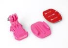 G TMC GoPro Hero3 Flat 3M Adhesive Mount And Jhook Buckle ( pink